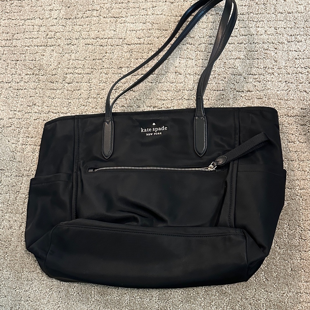 Kate Spade Black Nylon Tote Bag
